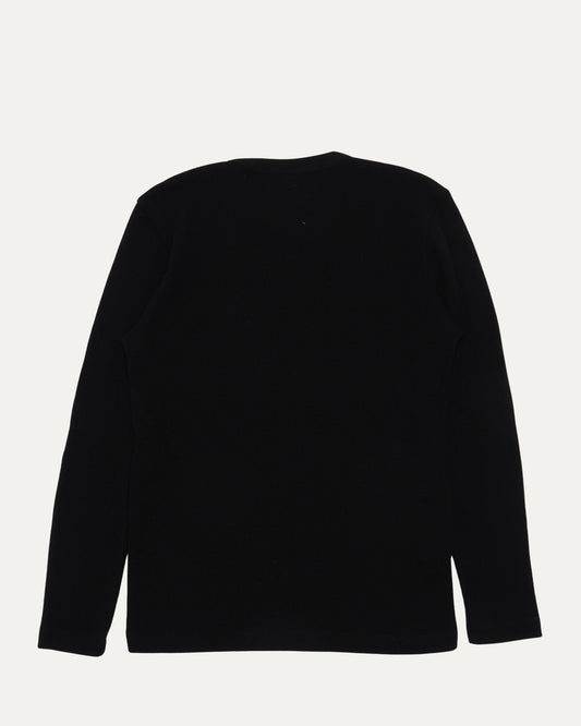 Embroidered Thermal Long Sleeve T-Shirt