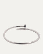 White Gold Nail Bracelet