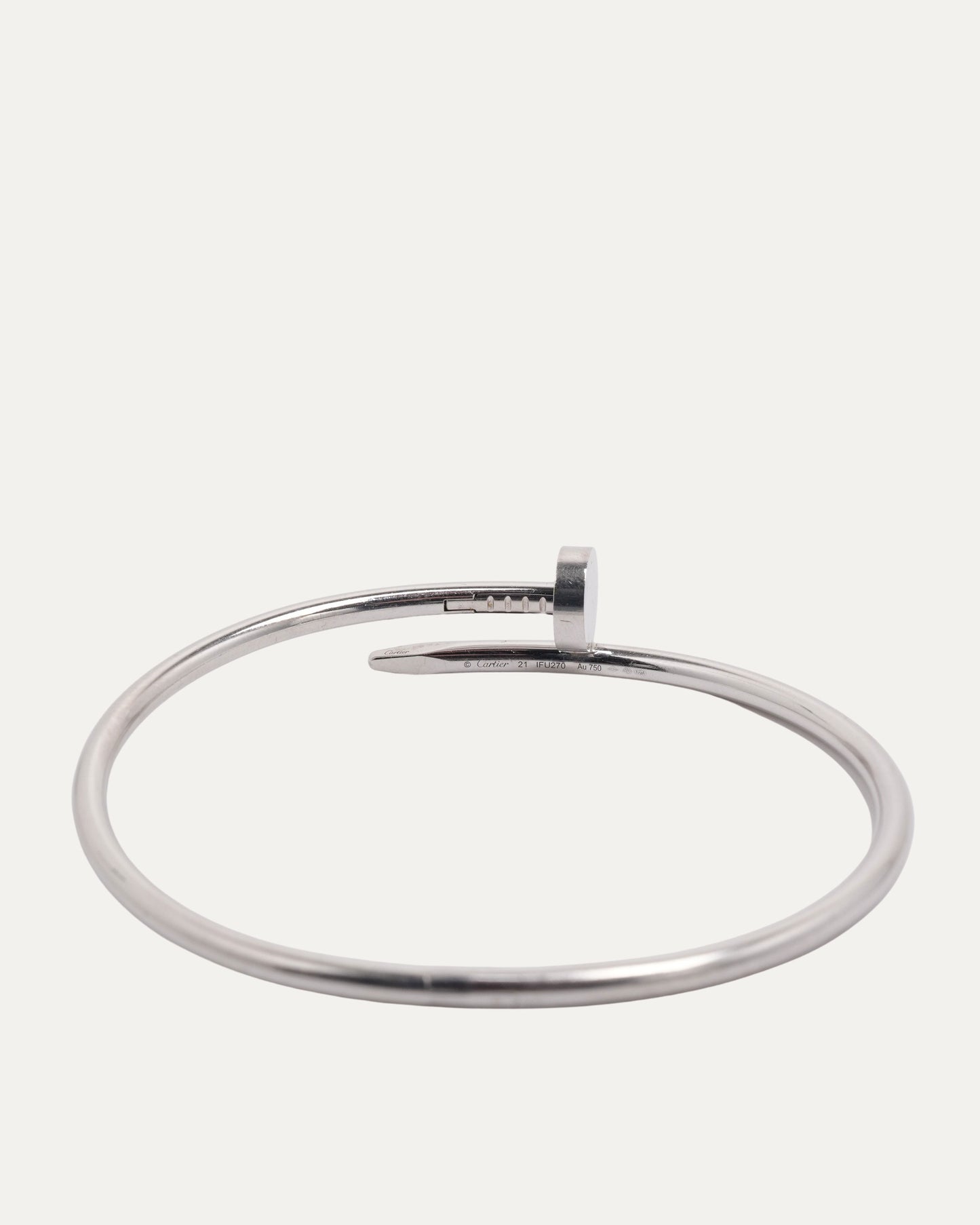 White Gold Nail Bracelet