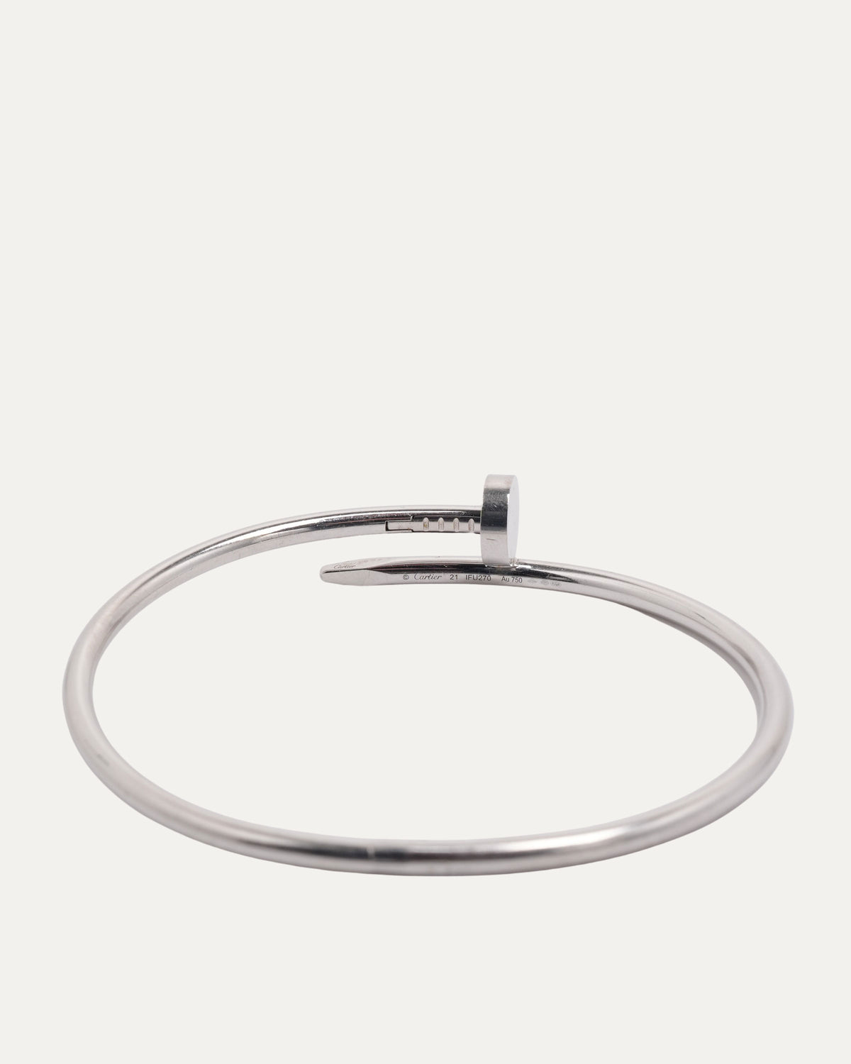 White Gold Nail Bracelet