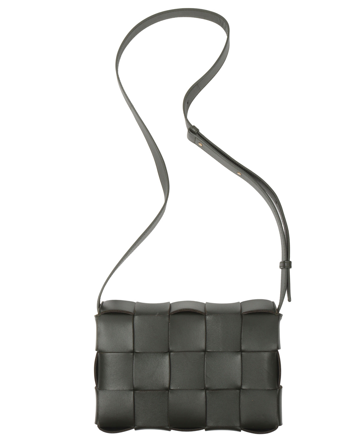 Intrecciato Leather Cassette Bag