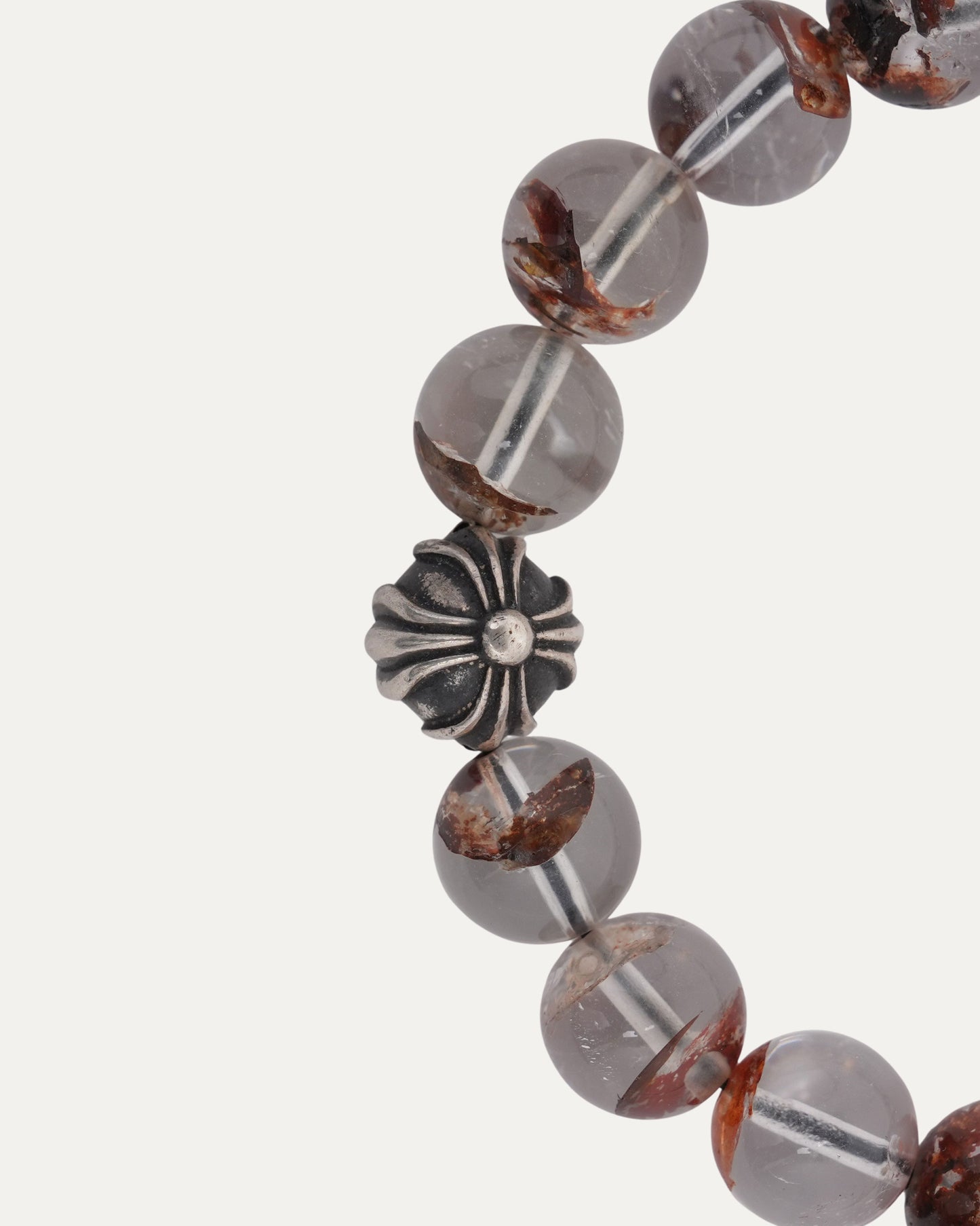 8mm Quartz Plus Ball Bead Bracelet