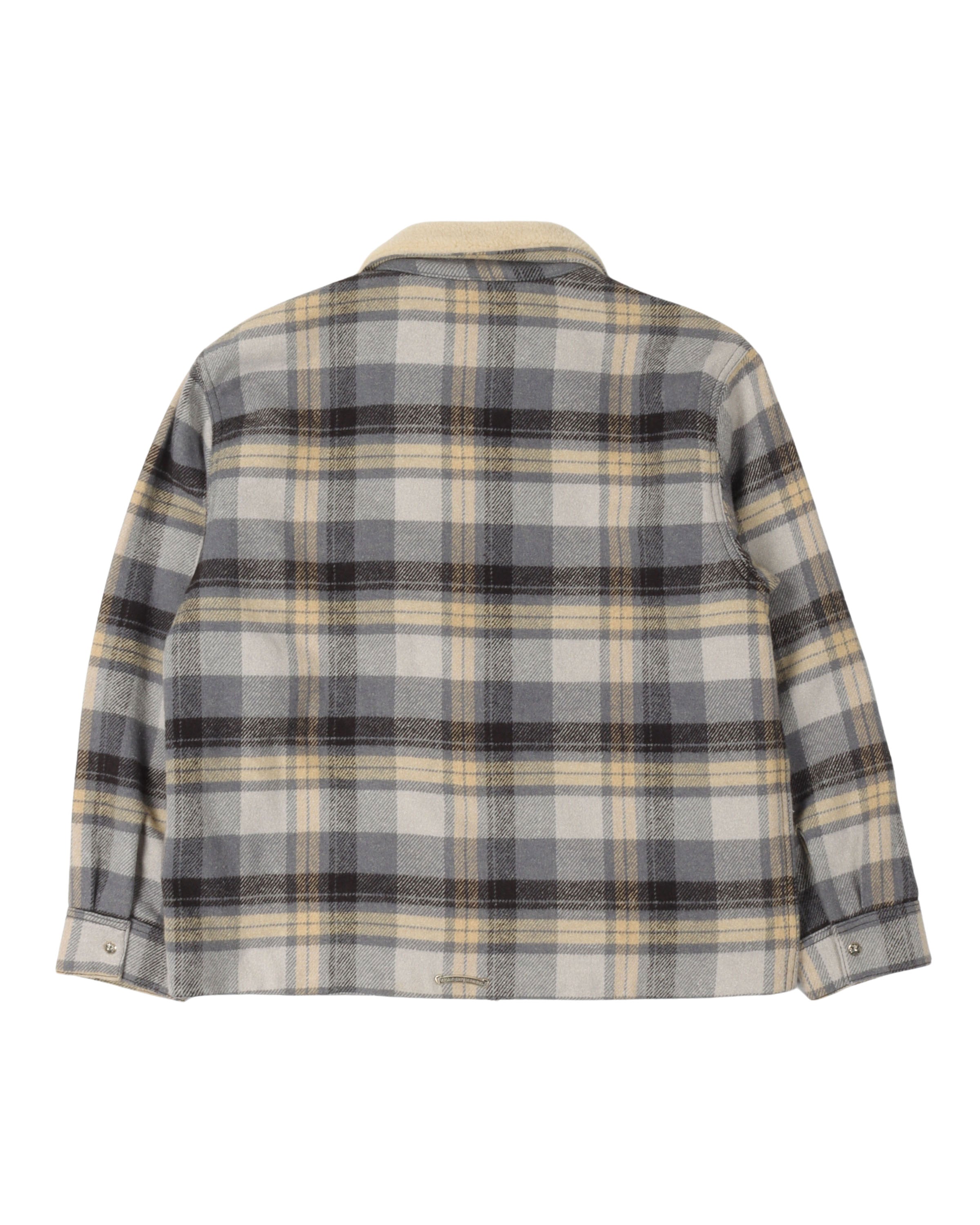 Plaid Boa Jacket