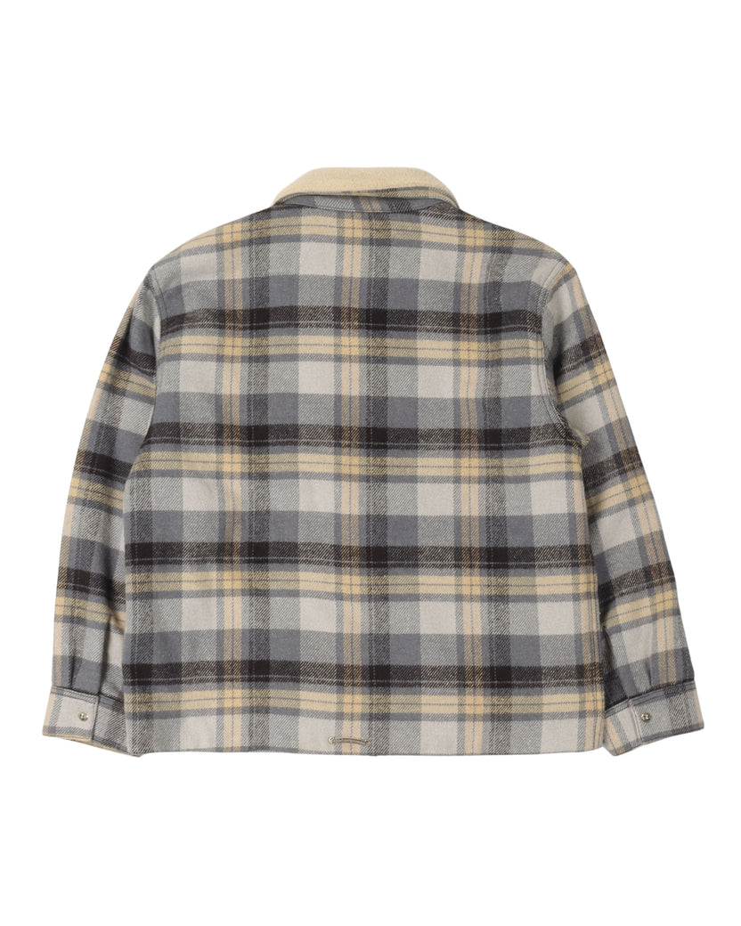 Plaid Boa Jacket