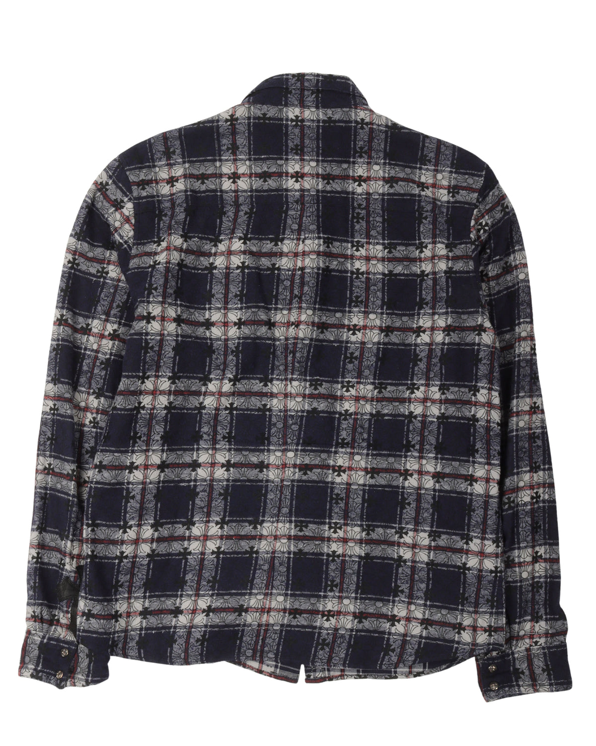 Monogram Cross Patch Flannel Shirt