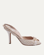 Oblique Heeled Sandals