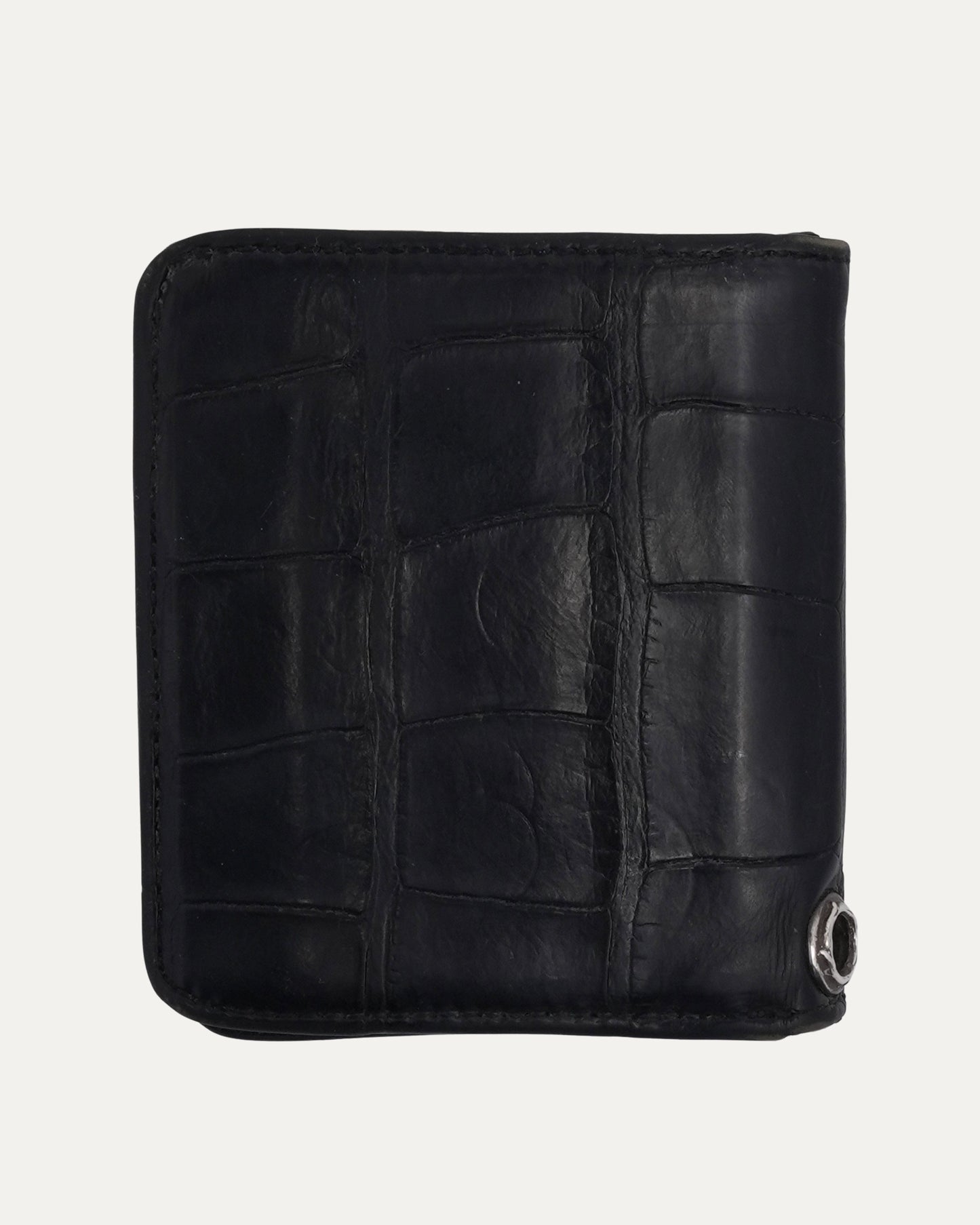 Alligator Cross Patch Bifold Wallet