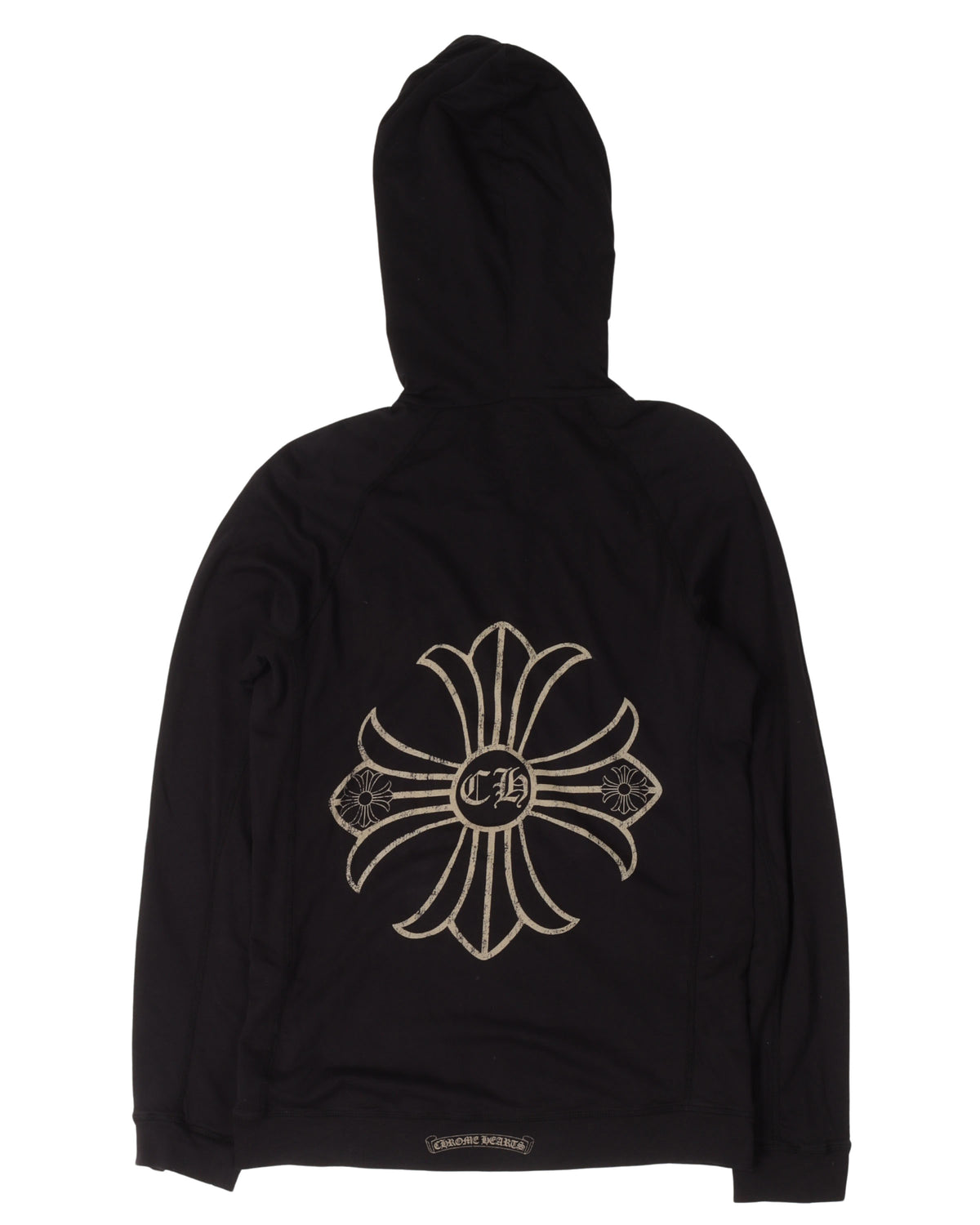 Vintage Plus Cross Zip-Up Thin Hoodie