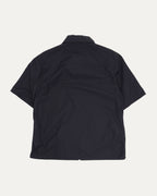 Nylon and Leather Sedated Zip Shirt