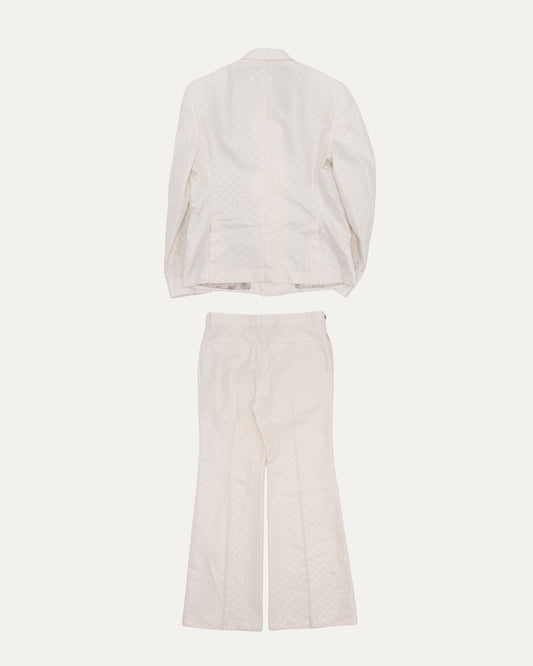 Monogram Double Breasted Silk Blend Suit