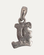 White Gold Diamond L Pendant