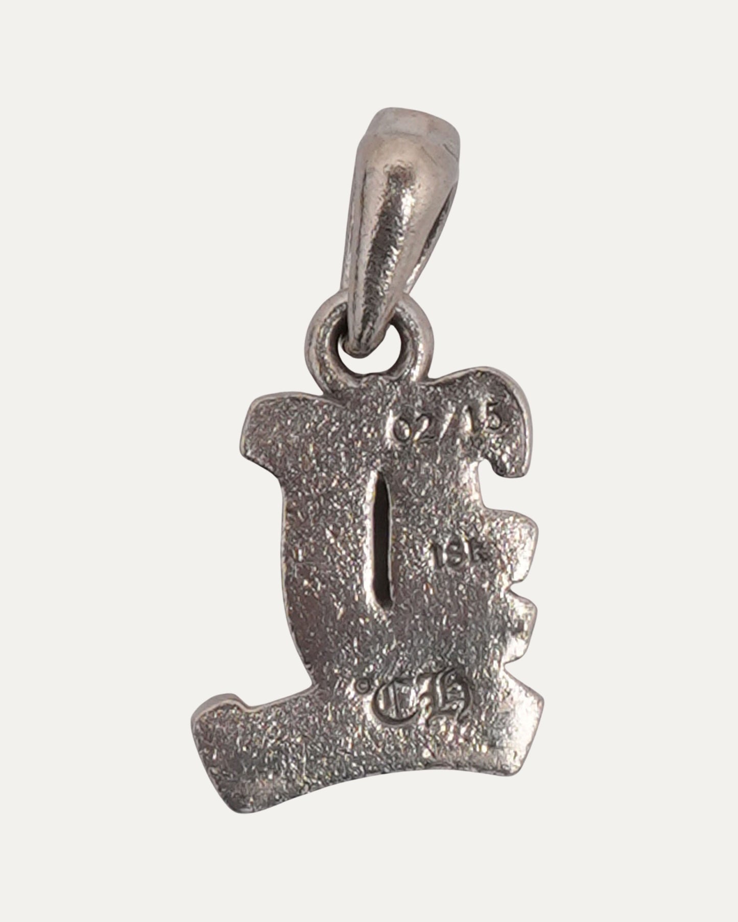 White Gold Diamond L Pendant