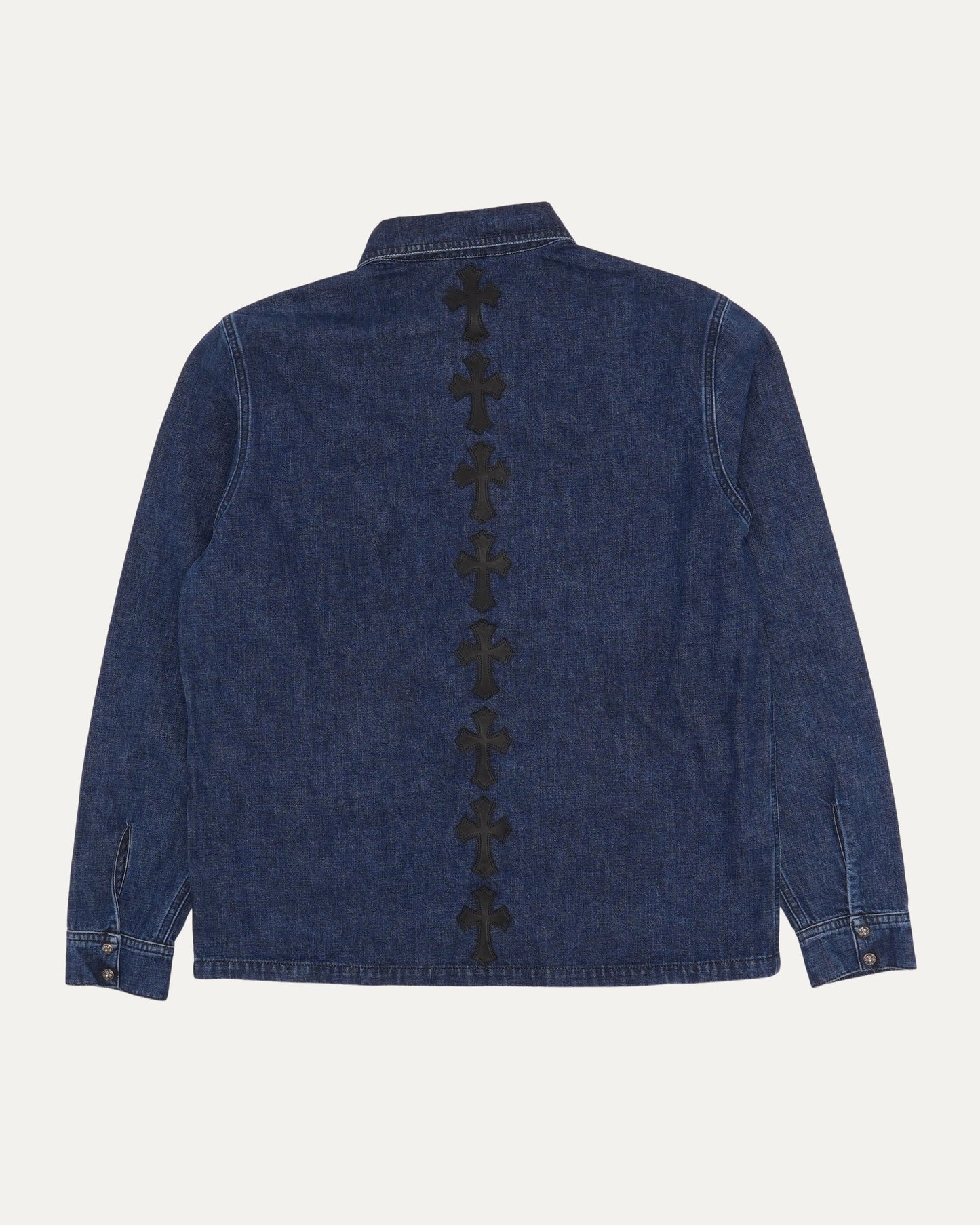 Cross Patch Denim Work Dog Shirt