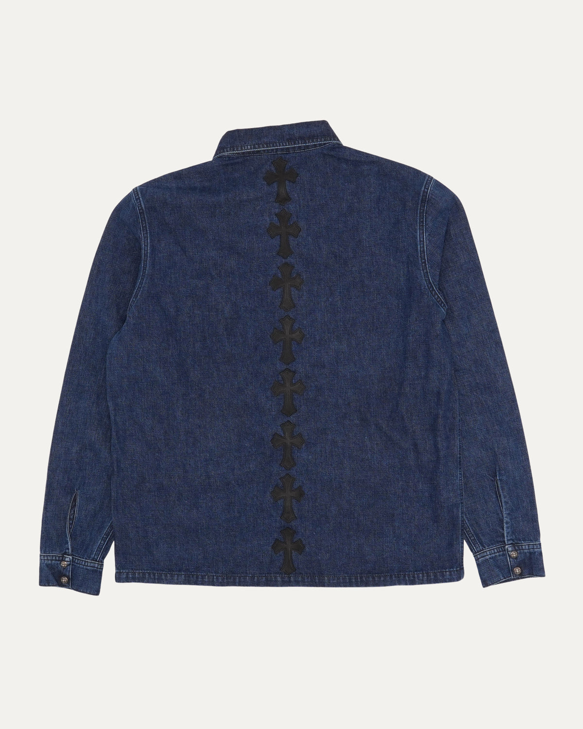Cross Patch Denim Work Dog Shirt