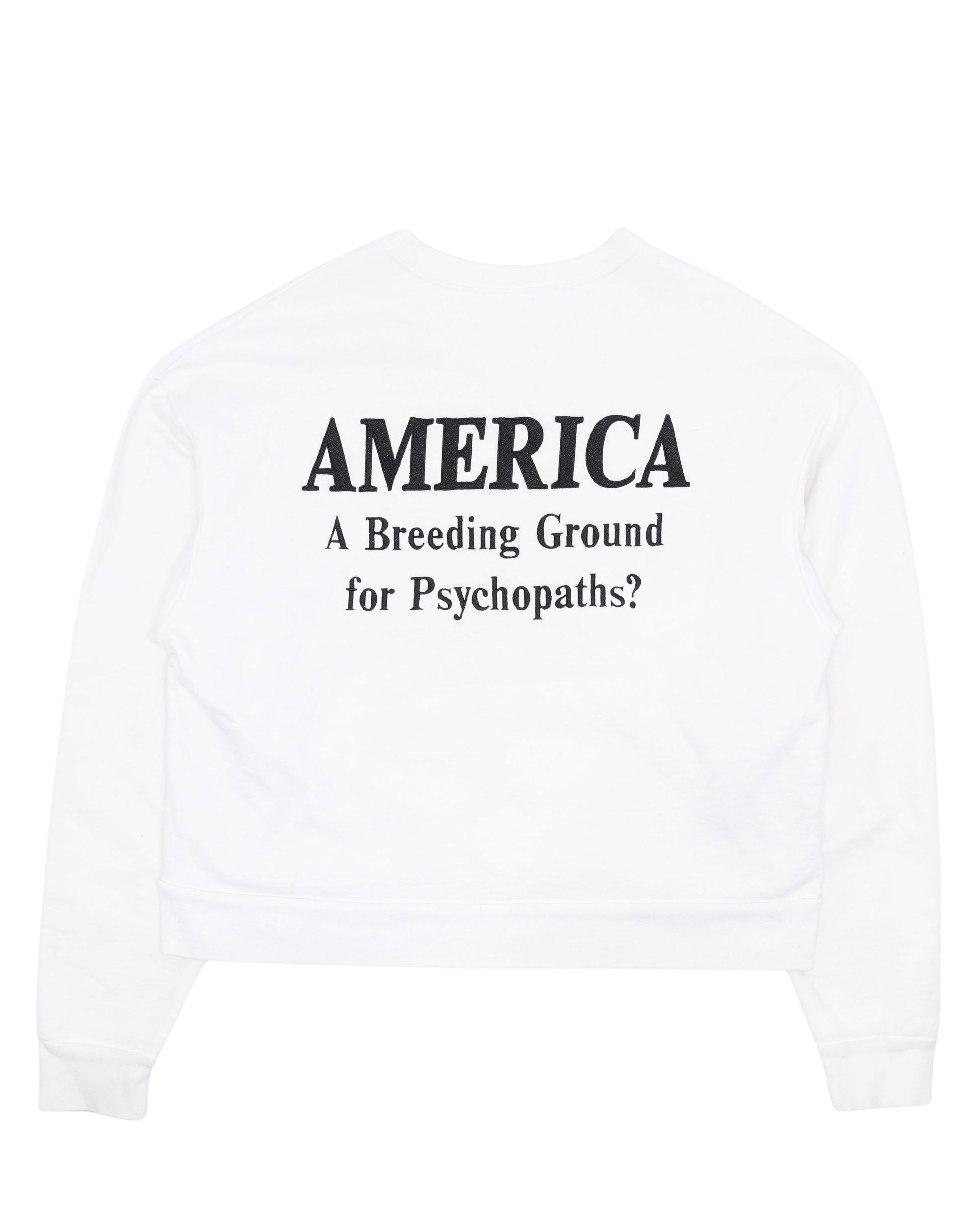 America Psychopaths Embroidered Sweatshirt