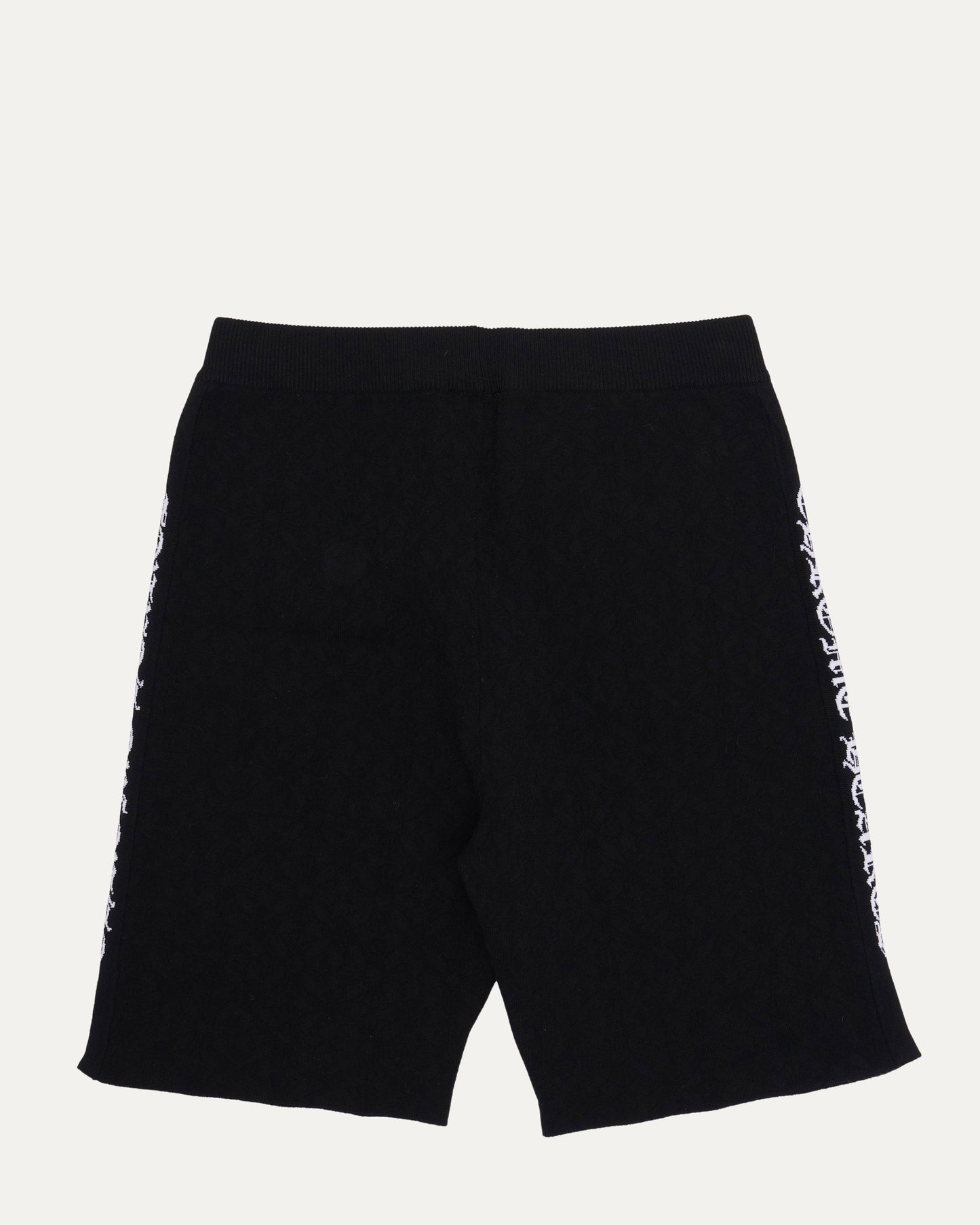 Intarsia Spell Out Bike Shorts