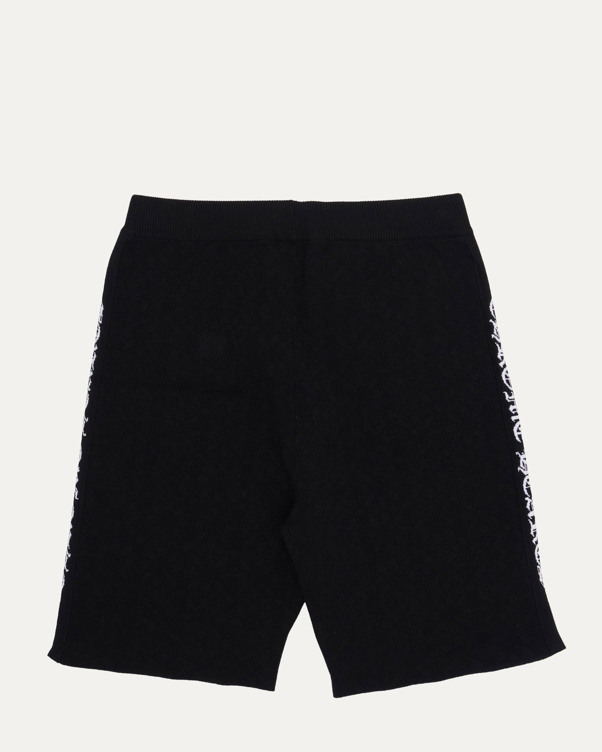 Intarsia Spell Out Bike Shorts
