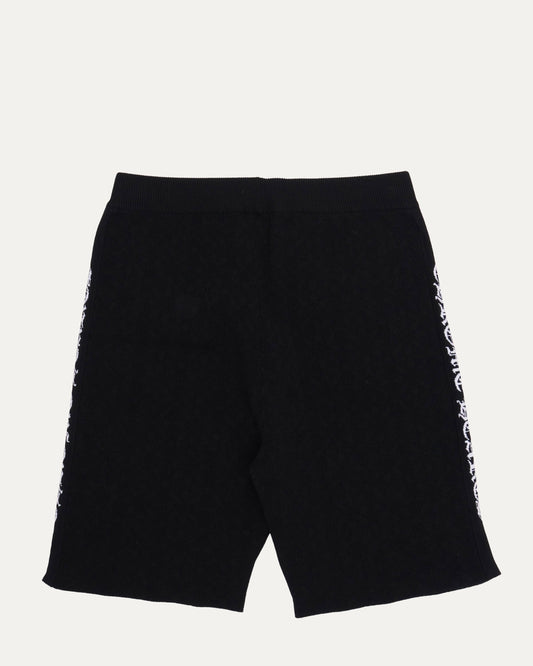 Intarsia Spell Out Bike Shorts