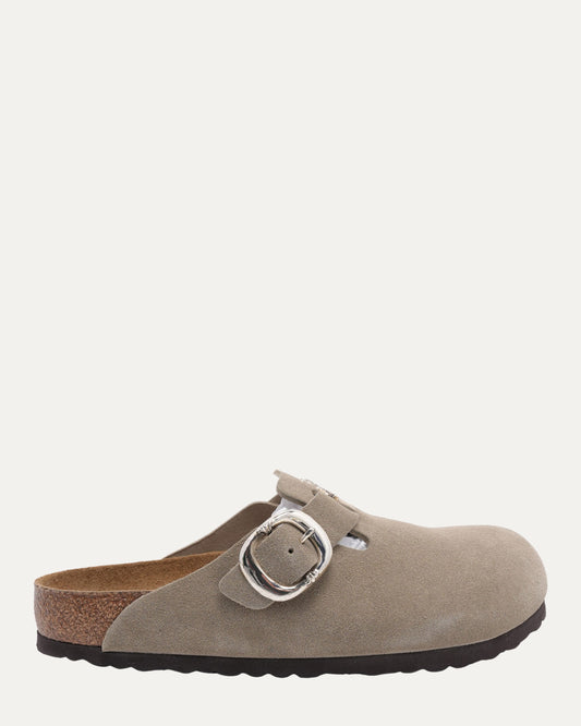 Dagger Embellished Birkenstock Boston Suede Mule