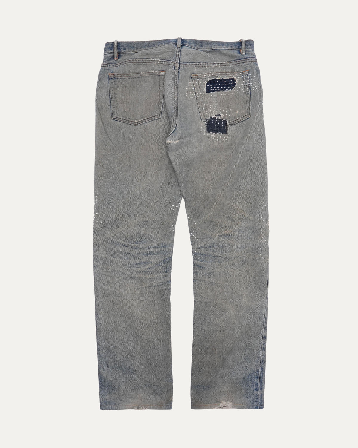 Boro Sashiko Repaired New Standard Jeans