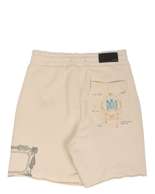 Zig-Zag Sweat Shorts