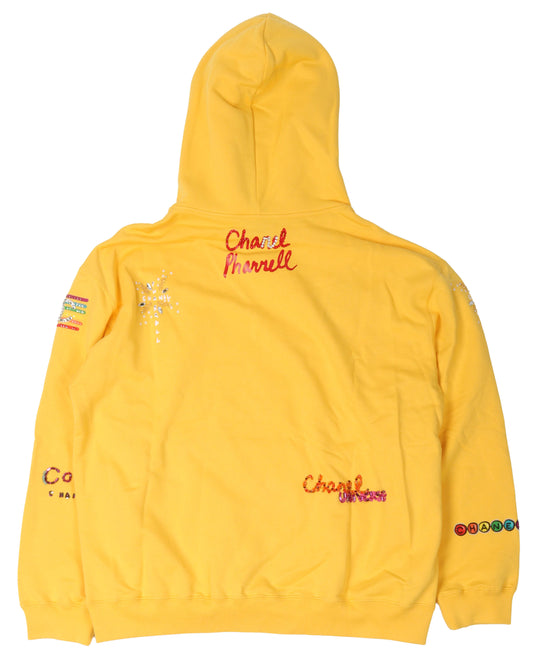 Pharell Embroidered Logo Hoodie