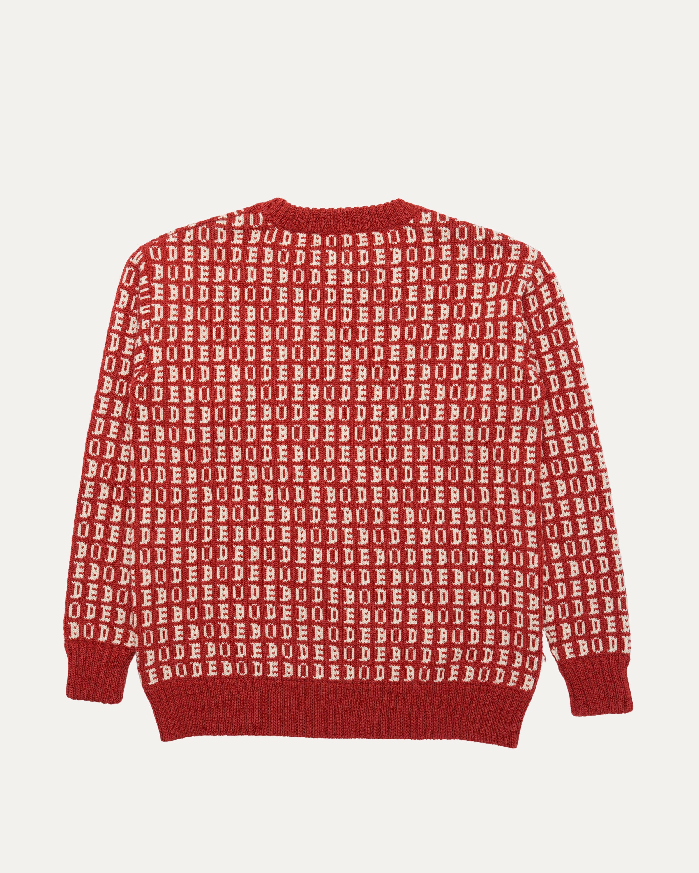 Signature Logo Jacquard Wool Sweater