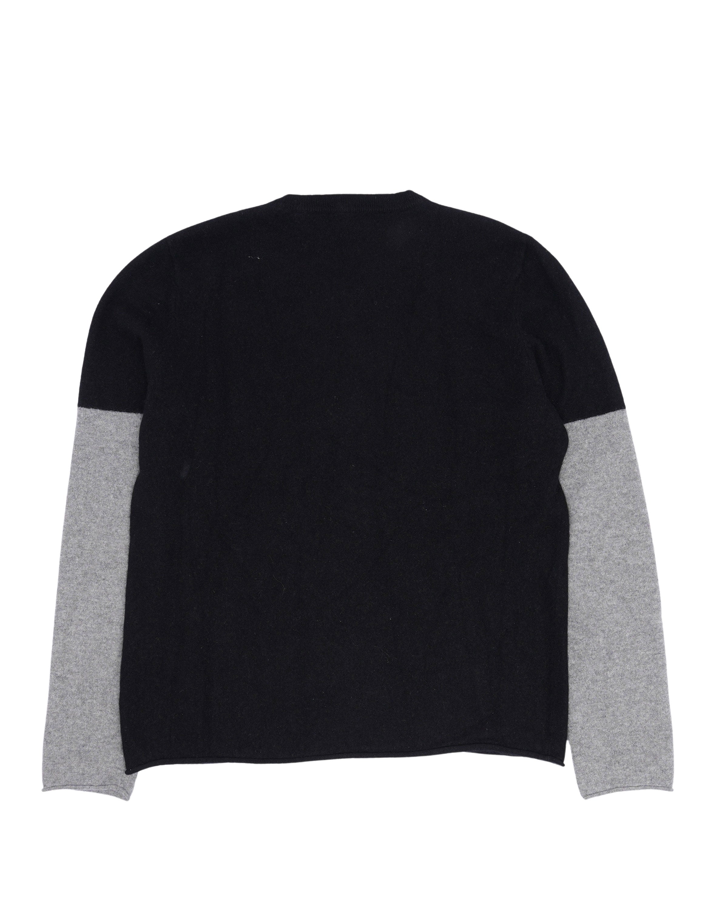 Cashmere Color Block Pocket Sweater