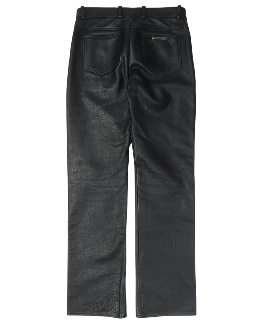 Fleur Knee Leather Pants