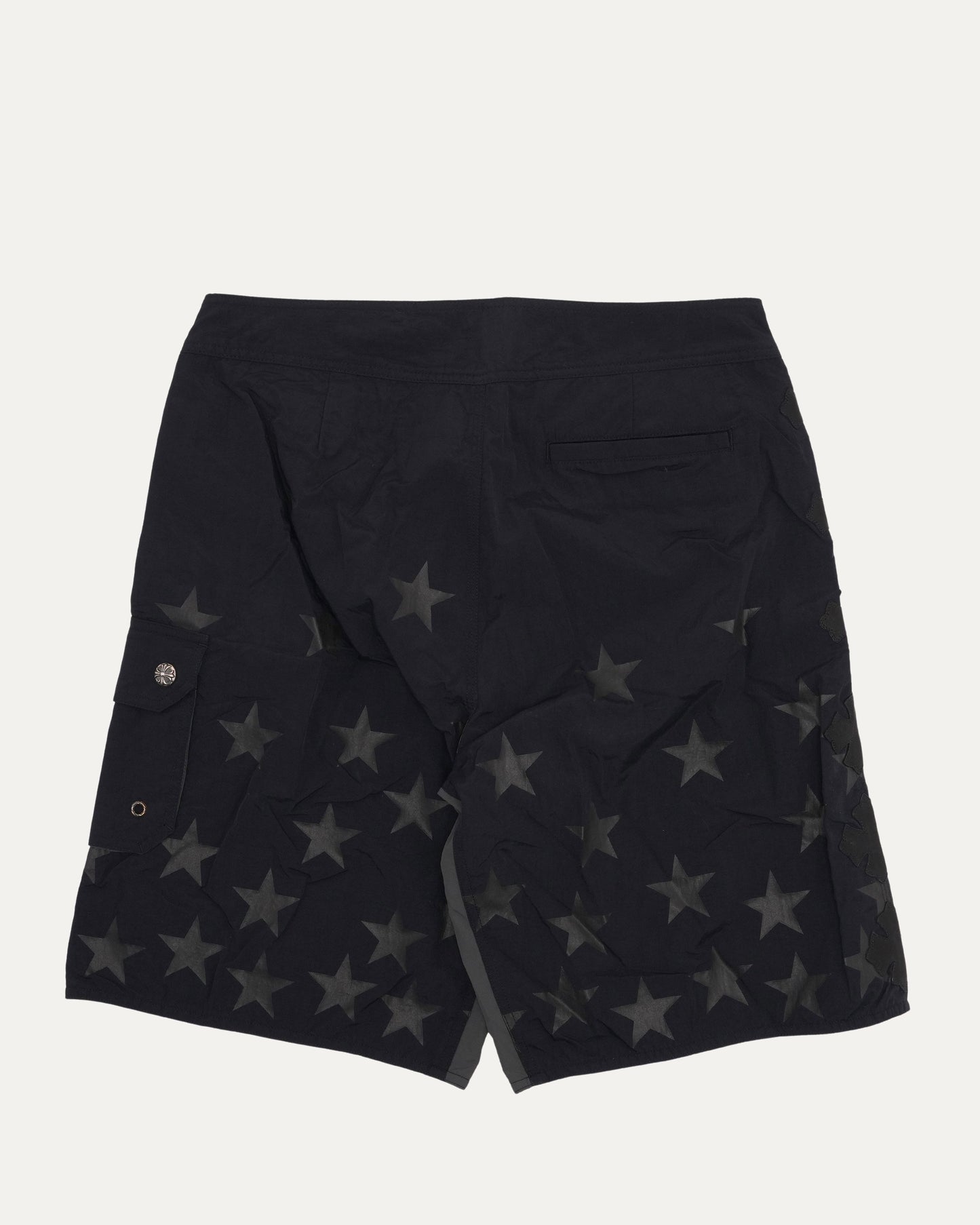 Plus Cross Patch Star Print Board Shorts