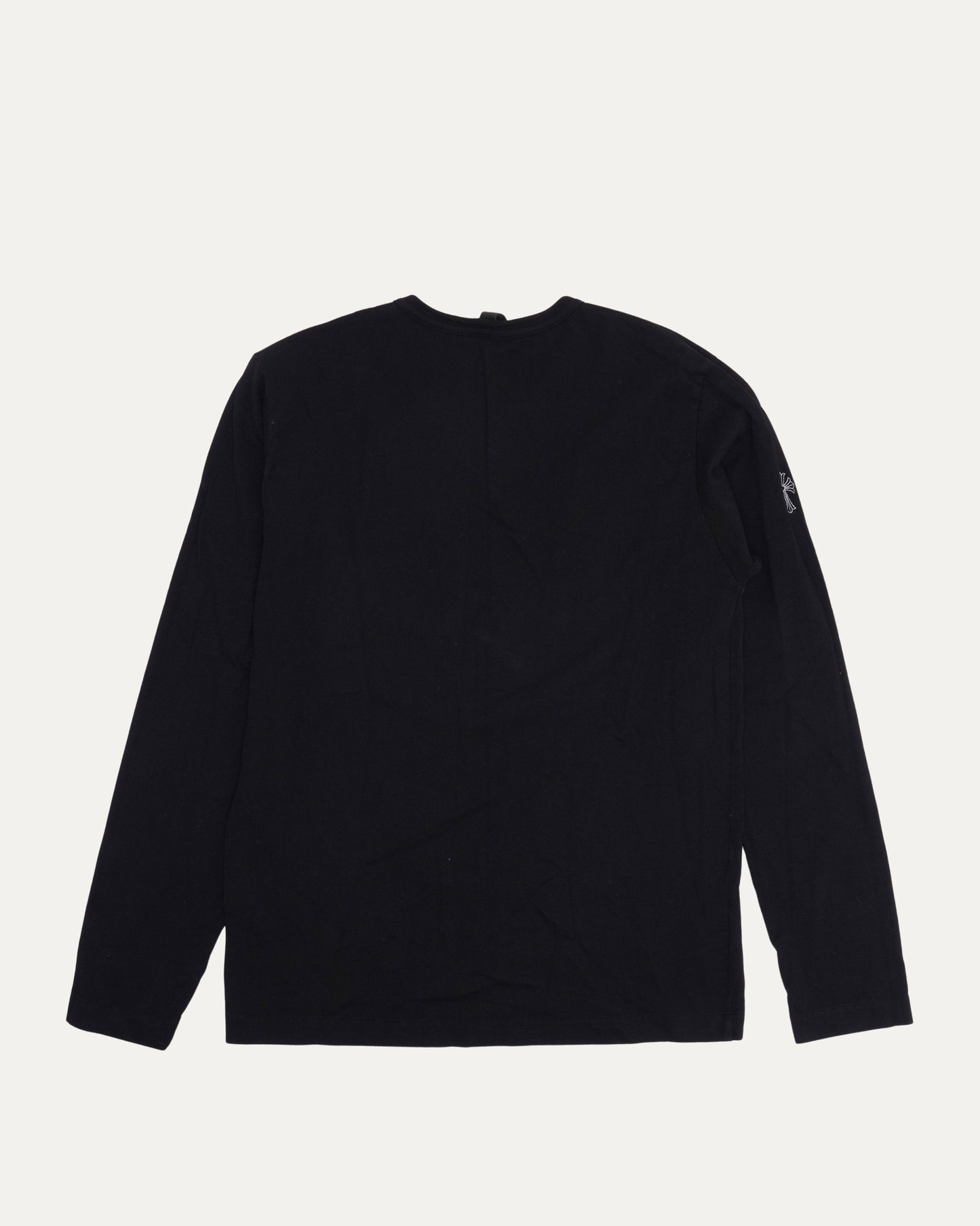 Embroidered Eye Chart Long Sleeve Pocket T-Shirt