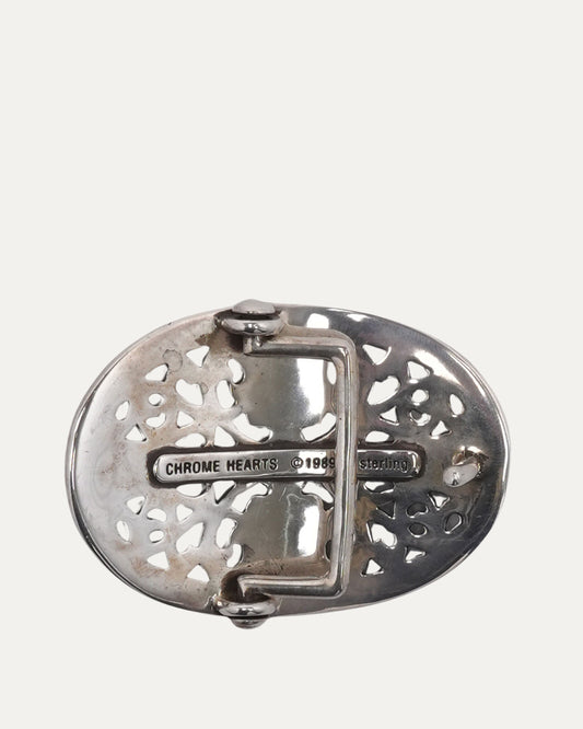 Oval Cross Belt Buckle