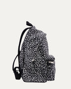 Leopard Print Canvas City Backpack