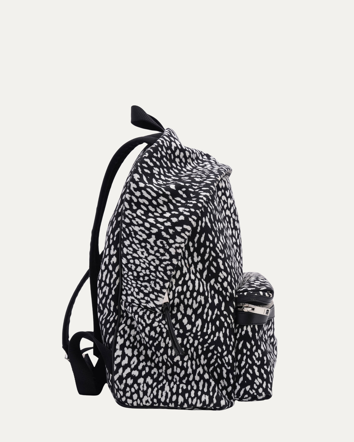 Leopard Print Canvas City Backpack
