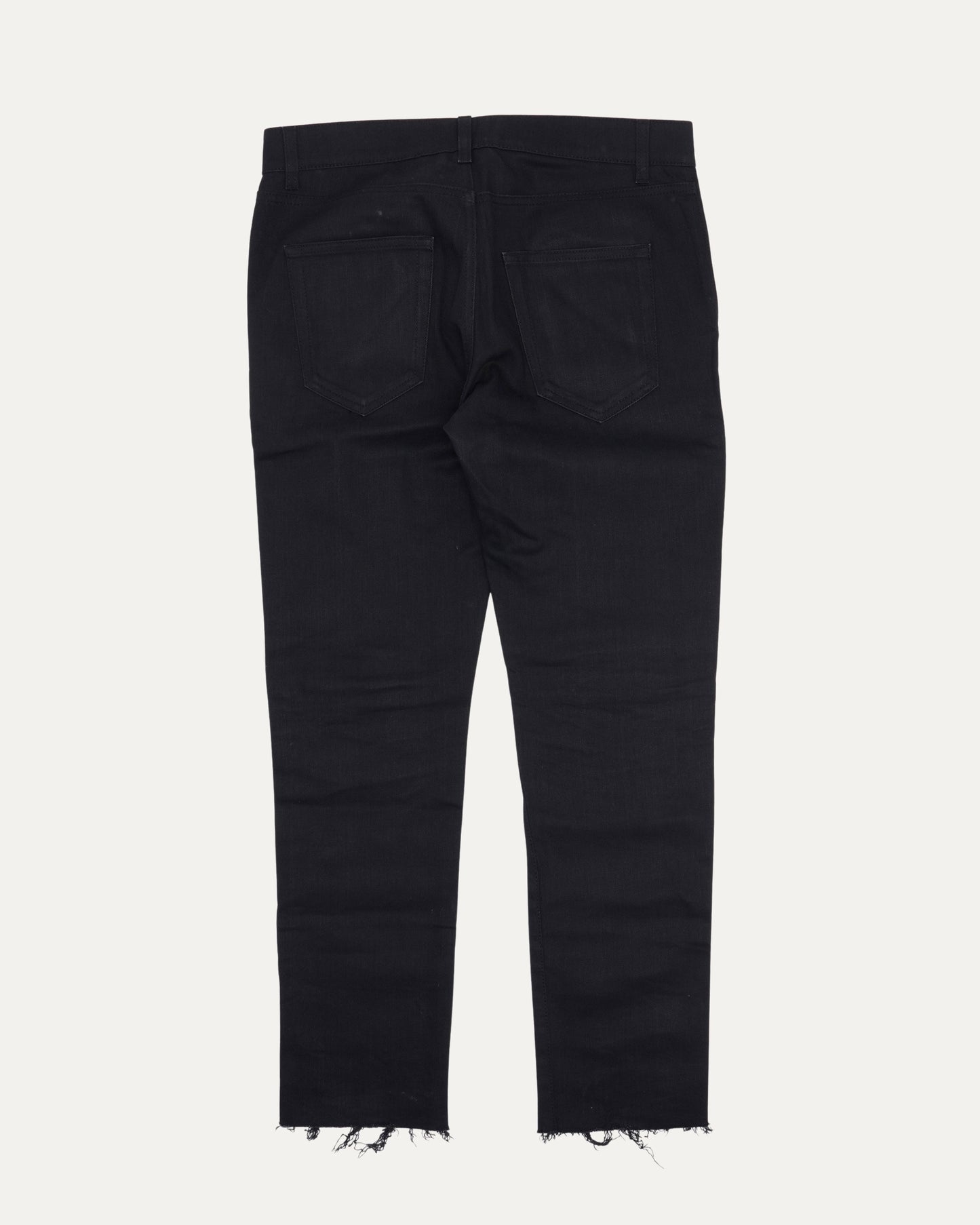 D02 Raw Hem Skinny Jeans