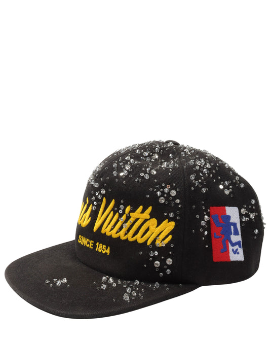 Script Crystals Cap