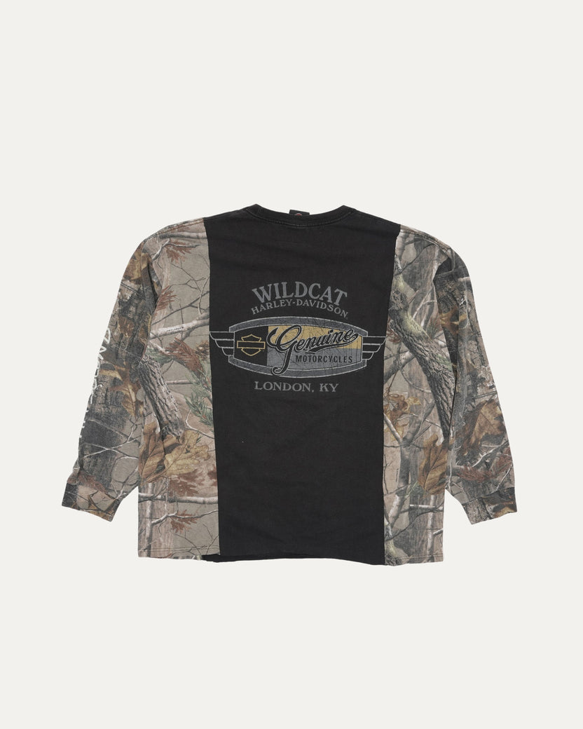 Harley Davidson Reworked RealTree Camouflage Long Sleeve T-Shirt