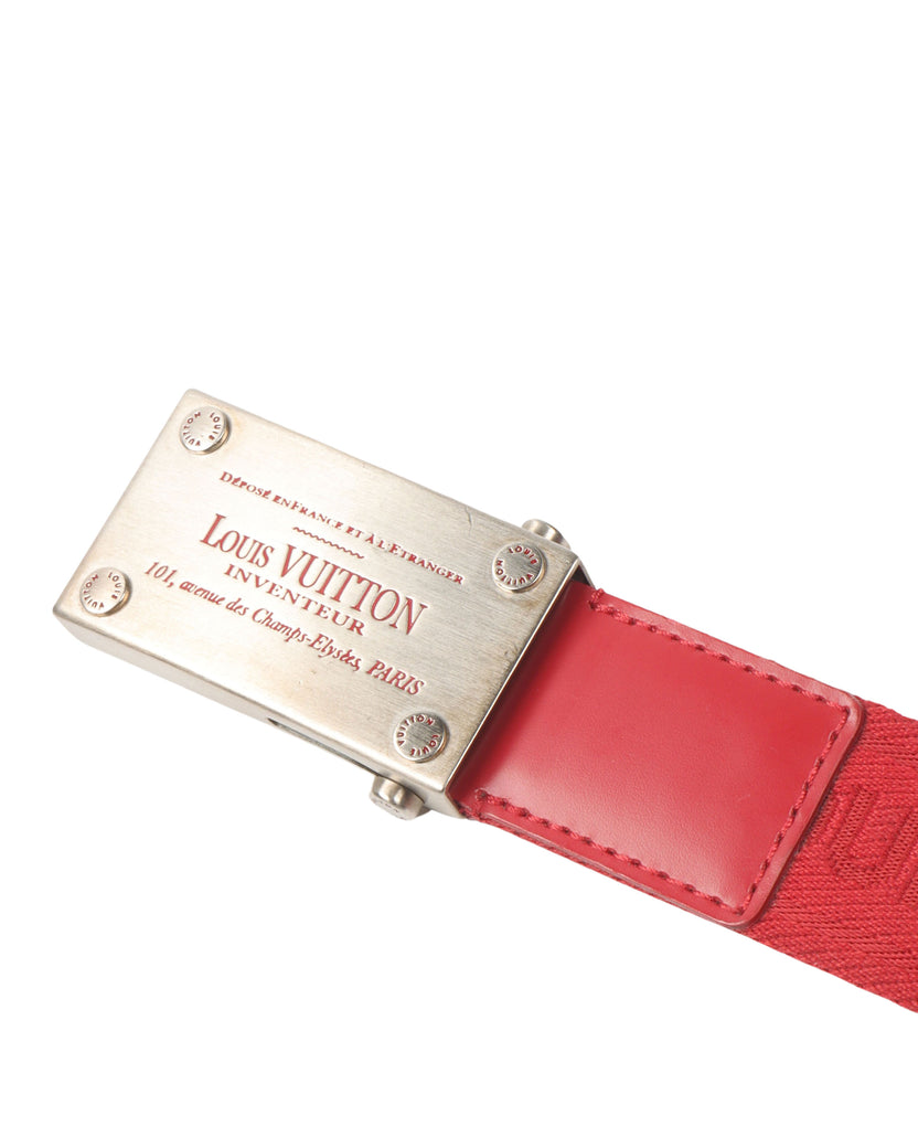 Inventeur Cotton & Leather Belt