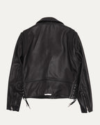 Hermes Silk Lined JJ Dean Leather Jacket