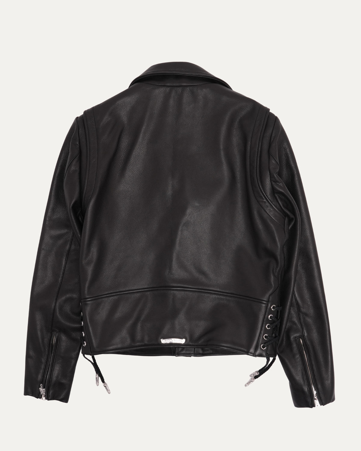 Hermes Silk Lined JJ Dean Leather Jacket