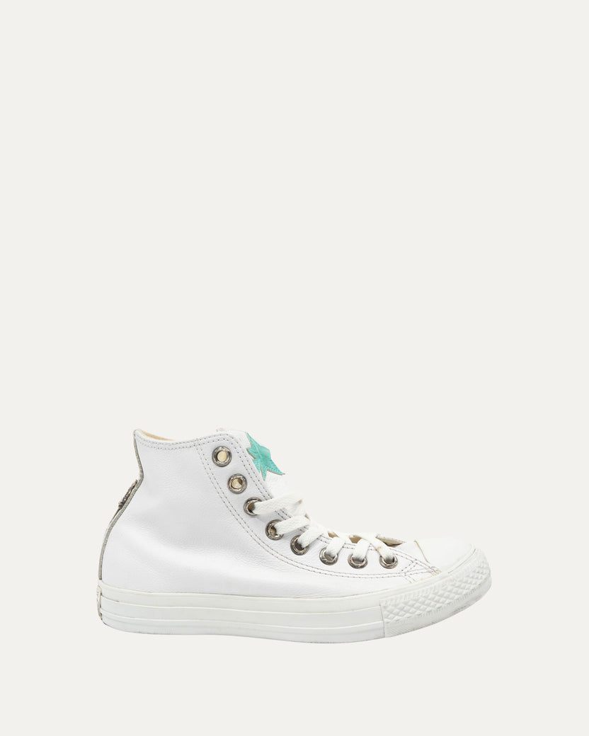 Converse Star Patch Leather Chuck Taylor Sneakers