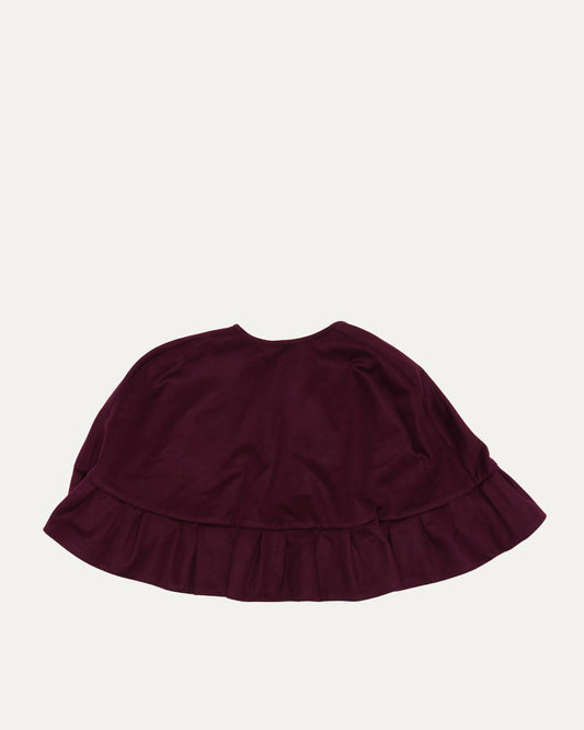 Cashmere Oxblood Cape