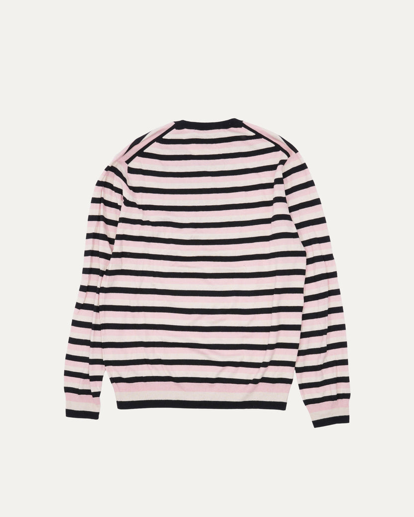 Silk-Cashmere Blend Striped Sweater