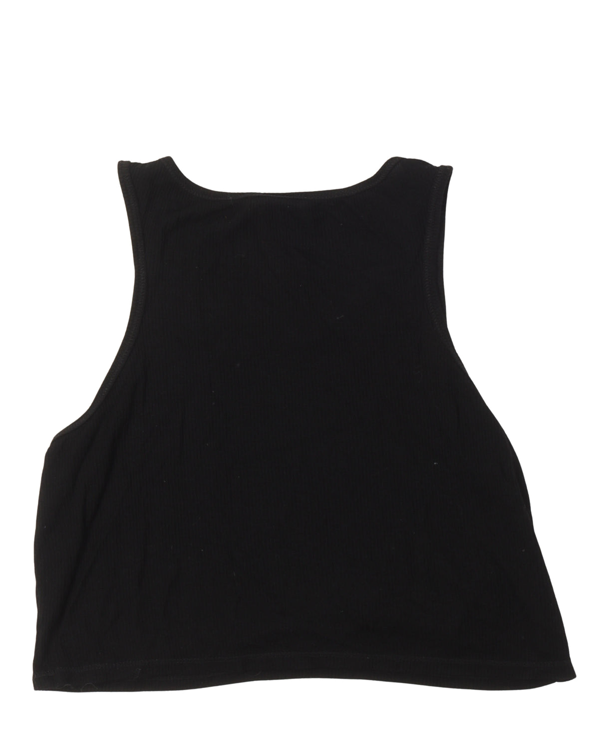 Cropped Eyechart & Dagger Logo Tank Top