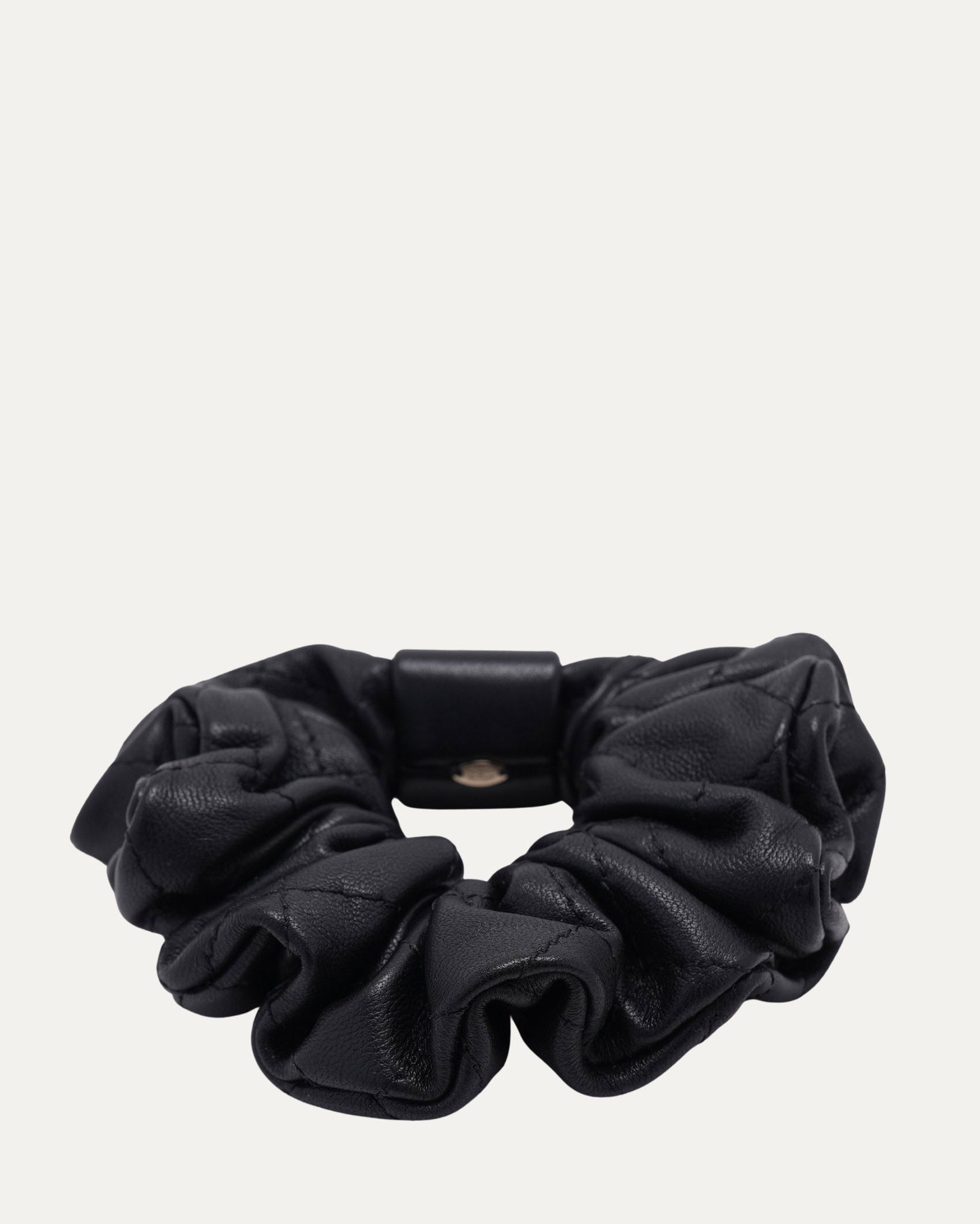 Leather Scrunchie