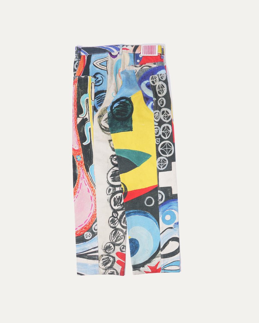 Multicolor Art Jeans