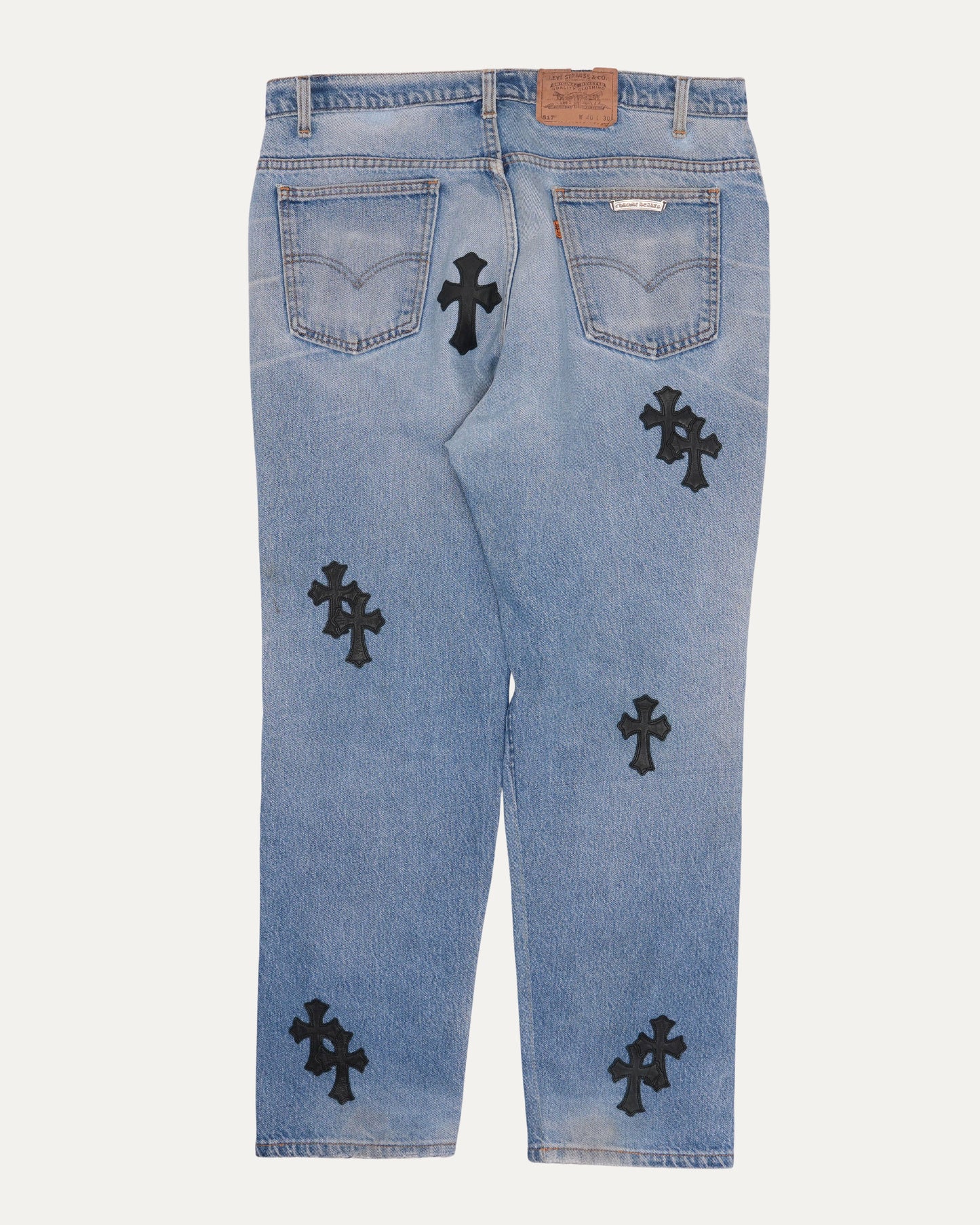 Levi's 517 Orange Tab Cross Patch Jeans