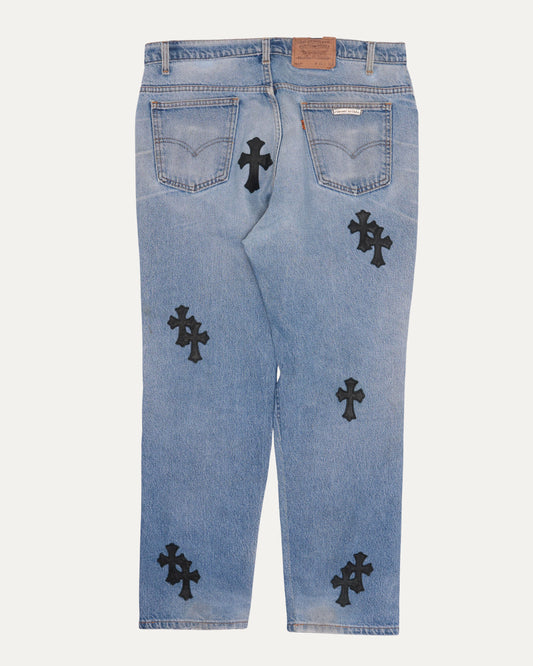 Levi's 517 Orange Tab Cross Patch Jeans