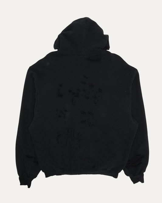 Layered Distressed Hoodie