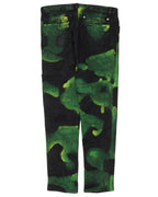 Painted Distressed Straight Leg Jeans